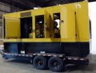 Used Caterpillar 455 kW Prime Rated Diesel Generator Set, portable trailer. CAT unit serial #CER00613. Caterpillar 3456 engine rated 691 HP at 1800 RPM, emissions EPA Tier 1 certified, SN-3PG00619. 3...