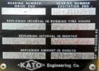 Used CAT 500 kW Diesel Generator Set. Caterpillar model D348 engine, serial #36J2433, rated 805 hp @ 1800 rpm. Generator End: Kato model 500-45336111, serial #75881, 3/60/277/480 volt. 630 hours.