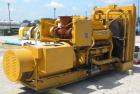 Used CAT 500 kW Diesel Generator Set. Caterpillar model D348 engine, serial #36J1341, rated 805 hp @ 1800 rpm. Generator End: Kato model 500SR9E, serial #71855-2, 3/60/277/480 volt. 791 hours.