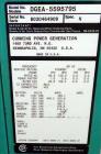 Used Cummins 125 kW standby diesel generator set, model DGEA-5595795