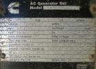 Used Cummins 250 KW diesel generator set. Cummins model NT-855-GS3 engine, serial #A890196313. Cummins model 249-0152-02 generator end, serial# W3197-7, 3/60/277/480V 1800 rpm, main-line circuit brea...