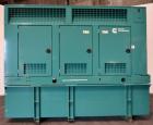 Used Cummins Onan 500kW Diesel Generator Set, model 500DFEK, serial #1080206597, EPA Tier II, engine model QSX15-G9 serial #79332347. 3/60/277-480V. Weather protective enclosure, 86dBA @ 25 foot fact...