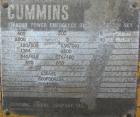 Used Cummins 400kW Diesel Generator Set, model 680F0C41DA; engine model VT12700GS, serial #2172638. 3/60/120/208/277/480V. 1868.3 hours.