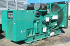 Used Cummins 750 kW standby (680 kW prime) diesel generator set. Cummins model 750DFHA-1386, SN-J000166135. Cummins QST30-G1-NR1 engine, EPA Tier 1, rated 1135 HP at 1800 RPM, SN-37195513, turbocharg...