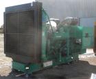Used Cummins 750 kW standby (680 kW prime) diesel generator set. Cummins model 750DFHA-1386, SN-J000166135. Cummins QST30-G1-NR1 engine, EPA Tier 1, rated 1135 HP at 1800 RPM, SN-37195513, turbocharg...