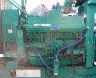 Used Cummins 750 kW standby (680 kW prime) diesel generator set. Cummins model 750DFHA-1386, SN-J000166135. Cummins QST30-G1-NR1 engine, EPA Tier 1, rated 1135 HP at 1800 RPM, SN-37195513, turbocharg...