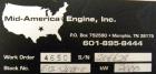 Used Cummins/Katolight 2000kW standby / 1820 prime diesel generator set. Cummins model QSK60-G6 engine rated 2922 hp @ 1800 rpm, engine no. 331413561.  Kotolight model D2000FRZ4.  Marathon 3/60/277/4...