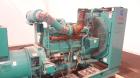 Used Cummins 500 kW standby (455 kW prime) diesel generator set, model DFED-3381494, SN-K990022657. Cummins KTA19-G4 engine rated 755HP at 1800 RPM, SN-37190171. 3/60/277/480V. 800 Amp main-line circ...