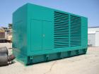 Unused- Cummins 1250 kW standby (1100 kW prime) diesel generator set. Cummins model DFLC-5586710, SN-A030459400. Cummins KTA50-G3 engine rated 1850 HP @ 1800 RPM, SN-33153192, emissions EPA tier 1 ce...