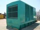 Unused- Cummins 1250 kW standby (1100 kW prime) diesel generator set. Cummins model DFLC-5586710, SN-A030459400. Cummins KTA50-G3 engine rated 1850 HP @ 1800 RPM, SN-33153192, emissions EPA tier 1 ce...