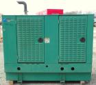 Used Cummins 60 kW Diesel Generator Set. Cummins set model DGCB-5563780, Serial#-F020386008, Spec # S. Cummins 4BT3.9-G4 engine rated 102HP @ 1800RPM. 3/60/277/480V currently set up for 240V, reconne...