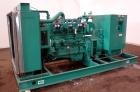 Used Cummins 250kW Standby (225kW Prime) Natural Gas Generator Set. Cummins GTA855G-3 engine rated 383 hp @ 1800 rpm, serial #25287760. 3/60/480V 12 lead reconnectable to other voltages.  400 Amp mai...