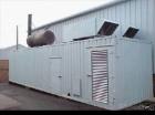 Used Cummins Diesel Engine KTA 50 G3.  1.25 mw diesel generator, serial #33127342. Leroy Somer alternator, serial #162186-1. 415 volts, 1500 rpm, 50 hz. Year 1994. 3830 hours run. Partitioned diesel ...
