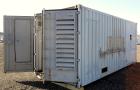 Used Cummins 500 kW diesel generator set, Cummins KT19-G4 engine rated 755 HP @ 1800 RPM, SN-37189481. 3/60/277/480V. 1250 Amp main-line circuit breaker. Approx 500 gallon fuel tank. Mounted in 20' c...