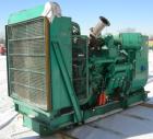 USED: Cummins/Onan 500 kW diesel driven generator, model 500DFY-4XR. 625 kva, 3/60/277-480 volt, 1800 rpm, 752 amp. Driven by a Cummins engine, model VTA1710PGC800, radiator cooled, SO #68900, serial...