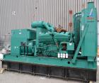 Used Cummins / Onan 900kW Diesel Generator Set. Cummins model DFJC, SN-I940555062. Cummins KTA 38-G3 engine SN-33127399, rated 1340 HP @ 1800 RPM. 3/60/480V. PowerCommand digital panel. 1600 Amp main...