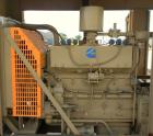 Used Cummins 135 kW Continuous Rated Natural Gas Generator Set. Cummins G855 natural gas engine rated 220HP at 1800RPM, SN-25192077. Stamford / Newage 120/208/277/480V generator end. 400 Amp main-lin...