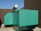 Used Cummins 215 kW natural gas generator set. Cummins GTA855-GS/GC2 engine. 3/60/277/480V, main-line circuit breaker 1200 amp. Sound attenuated enclosure. 179 hours. Yr 2001.