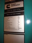Used Cummins 1100 kW Cont Rated Natural Gas Generator Set. Cummins QSV81-G engine, 1200 rpm. Newage Stamford end, 3/60/480V.  5528 hours. Built 2002. Includes:  Unit mounted Cummins Power Command dig...