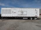 Used Cummins 1500 kW standby (1250 kW prime) diesel generator set, model 1500DFLE, SN-K010303579. Cummins KTA-50-G9 engine rated 2220 HP at 1800 RPM, SN-25274894. 3/60/277/480V. PMG  permanent magnet...
