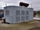 USED: Cummins 800 kW diesel generator 3/60/2400/4160V, model KTA38engine. Weather enclosure. 230 hours. Year 1989.