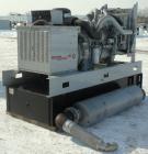 Used Detroit Diesel / Spectrum 150 kW standby generator set. Model 150DS60 SN-387426. 3/60/277/480V.Main-line curcuit breaker. Battery charger, block heater, sub-base fuel tank, muffler. 275Hrs,