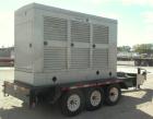 Used Detroit Diesel / MTU trailer mounted 300 kW diesel generator set, Detroit Diesel model 300DSE, serial #773417, Detroit Diesel model S60 4-cycle engine rated 490HP @ 1800 RPM, turbocharged, after...