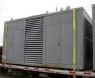Used Detroit Diesel 750 kW diesel generator set. Detroit Diesel 16V92T engine, 1095 brake horsepower, serial #16VF006867. Marathon Electric Magna One 3/60/277/480V, 1800 rpm, model 680FDR8068GG-P282W...