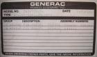 Used Generac 100kW natural gas generator set. Generac 2000 series model 3031950200. Ford 6.8L engine model OD 3454. 3/60/120/208V. 400 amp main line circuit breaker. Includes a battery charger. 97.1 ...