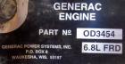 Used Generac 100kW natural gas generator set. Generac 2000 series model 3031950200. Ford 6.8L engine model OD 3454. 3/60/120/208V. 400 amp main line circuit breaker. Includes a battery charger. 97.1 ...