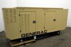 Used- Generac 60 kW Standby Natural Gas Generator Set, Model 6505970200, Serial #2088157. 3/60/120/208V, 200 Amp mainline ci...