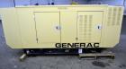 Used Generac 60 kW Standby Natural Gas Generator Set, Model 6505970200, Serial #2088157. 3/60/120/208V, 200 Amp mainline circuit breaker. Weather enclosure. 115 Hours. Year 2006. Passed load test 11/...