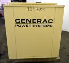 Used Generac 60 kW Standby Natural Gas Generator Set, Model 6505970200, Serial #2088157. 3/60/120/208V, 200 Amp mainline circuit breaker. Weather enclosure. 115 Hours. Year 2006. Passed load test 11/...