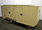 Used Generac 60 kW Standby Natural Gas Generator Set, Model 6505970200, Serial #2088157. 3/60/120/208V, 200 Amp mainline circuit breaker. Weather enclosure. 115 Hours. Year 2006. Passed load test 11/...