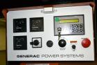 Used Generac 60 kW Standby Natural Gas Generator Set, Model 6505970200, Serial #2088157. 3/60/120/208V, 200 Amp mainline circuit breaker. Weather enclosure. 115 Hours. Year 2006. Passed load test 11/...