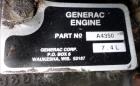 Used- Generac 100kW standby natural gas generator. GM 7.4 Liter engine.