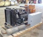 Used Generac 45 kW Natural Gas Generator Set. Generac model 98A06656-S, serial #2045168. Generac 4.3L engine. 3/60/120/240V. 100 Amp mainline circuit breaker. Battery charger. Muffler ships loose. 32...