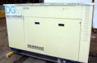 Used Generac 50 kW prime rated natural gas generator set, model DG 50 SN-3675473. Generac 5.7L engine rated 74 HP @ 1800 RPM. 3/60/120/208V. 200 Amp main-line circuit breaker. Weather enclosure. 49 h...