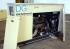 Used Generac 50 kW prime rated natural gas generator set, model DG 50 SN-3675473. Generac 5.7L engine rated 74 HP @ 1800 RPM. 3/60/120/208V. 200 Amp main-line circuit breaker. Weather enclosure. 49 h...