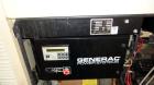 Used Generac 50 kW prime rated natural gas generator set, model DG 50 SN-3675473. Generac 5.7L engine rated 74 HP @ 1800 RPM. 3/60/120/208V. 200 Amp main-line circuit breaker. Weather enclosure. 49 h...