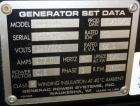 Used Generac 50 kW prime rated natural gas generator set, model DG 50 SN-3675473. Generac 5.7L engine rated 74 HP @ 1800 RPM. 3/60/120/208V. 200 Amp main-line circuit breaker. Weather enclosure. 49 h...