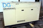 Used Generac 50 kW prime rated natural gas generator set, model DG 50 SN-3675472. Generac 5.7L engine rated 74 HP @ 1800 RPM. 3/60/120/208V. 200 Amp main-line circuit breaker. Weather enclosure. 22 h...