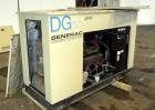 Used Generac 50 kW prime rated natural gas generator set, model DG 50 SN-3675472. Generac 5.7L engine rated 74 HP @ 1800 RPM. 3/60/120/208V. 200 Amp main-line circuit breaker. Weather enclosure. 22 h...