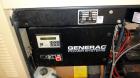 Used Generac 50 kW prime rated natural gas generator set, model DG 50 SN-3675472. Generac 5.7L engine rated 74 HP @ 1800 RPM. 3/60/120/208V. 200 Amp main-line circuit breaker. Weather enclosure. 22 h...