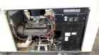 Used Generac 50 kW prime rated natural gas generator set, model DG 50 SN-3675472. Generac 5.7L engine rated 74 HP @ 1800 RPM. 3/60/120/208V. 200 Amp main-line circuit breaker. Weather enclosure. 22 h...