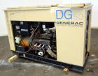 Used Generac 50 kW prime rated natural gas generator set, model DG 50 SN-3664156. Generac 5.7L engine rated 74 HP @ 1800 RPM. 3/60/120/208V. 200 Amp main-line circuit breaker. Weather enclosure. 115 ...