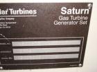 Used Solar/Saturn 1000 kW Gas Turbine Generator Set, Diesel Fueled, Model KS22673, Assembly 37061, Serial #8425602. 3/60/480V.  New engine installed 1998 with 616 actual hours, total set hours are 78...