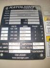 Used Katolight 500 kW standby diesel generator set, model D500FPV4, SN-102590-1204. Volvo model TAD 1631GE engine rated 768 HP @ 1800 RPM, SN-2160050396. 3/60/120/208V, 12 lead reconnectable to other...