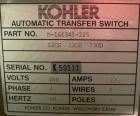 Used - Kohler 150 kW diesel generator set, model 150ROZJ81, spec PA-189821-81, 3/60/277-480V. Kohler 460V auto transfer switch, Pryco 24