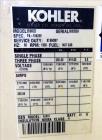 Used Kohler 255 kW  natural gas generator model 250RZD, Detroit Diesel S60G eng